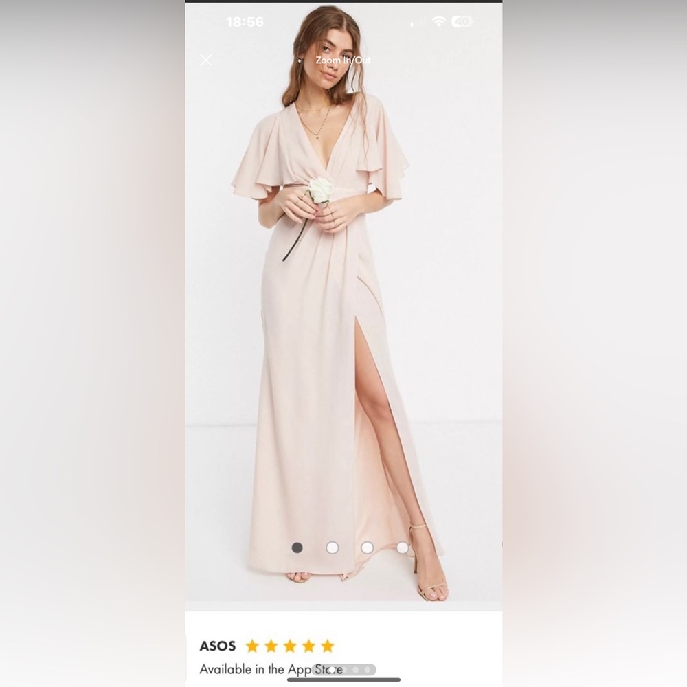 ASOS pink dress